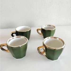 Vtg Cappuccino Expresso Shot Coffee Cups Set Of 4